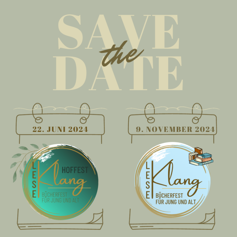 Save the Date LeseKlang Termine 2024